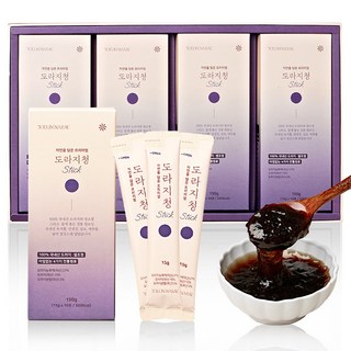 쇼핑백동봉 조은나래 국산 도라지청 스틱 약도라지청 환절기 건강간식 추석선물세트, 1세트, 40개입, 600g