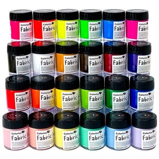 칼라리코 패브릭 염색물감 30ml 24색 세트
