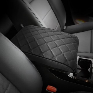 아이빌 YF소나타 차량용 콘솔쿠션 팔걸이쿠션 자동차쿠션, 1개, 블랙+블랙엣지