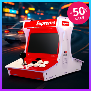 레드픽셀 가정용 오락실 게임기 조이스틱 추억의 레트로 게임기 옛날 오락기 아케이드 고전, 2인용 레드