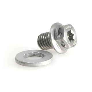 SOMOTO台灣製造【光陽/三陽】M8齒輪油注入孔螺絲 附墊片 白鐵/鍍黑/鍍鈦 JET/雷霆/G6/VJR, 白鐵原色, 1個, 白鐵原色