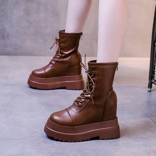 라오농 내부 강화 Martins 여성의 가을과 겨울 새로운 스폰지 케이크 조커 작은 두꺼운 바닥 짧은 부츠 영국 바람 여성 부츠 조수 +12vrEle