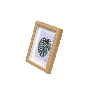 木質相框 立體中空展示框 乾燥花標本裱框 白卡紙玻璃, 1件, 原木色