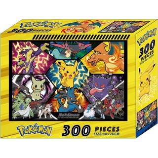 京甫 寶可夢300片拼圖(附固定劑)正版授權-兒童益智玩具, 1個