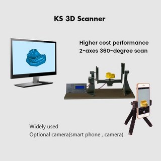 He3d Ks 3d 광도계 스캐너 DIY 3d 스캐너 키트 고정밀 스캐닝 치과 치아 모델, 1개