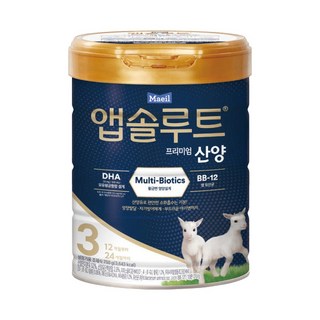앱솔루트 프리미엄 산양 분유 3단계 12 24개월 750g 1캔, 1개