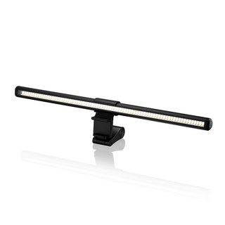 KINYO 40cm 螢幕掛燈 舒適防眩光 三段色溫 專利螢幕夾 PCED-805, 黑色