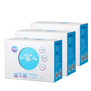陽明生醫 一家人益生菌 (60包/盒), 1個, 三盒