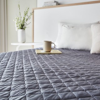 <신규출시>한일의료기 초극세사 프리미엄 탄소열선 전기요 그레이 더블(135x180cm)