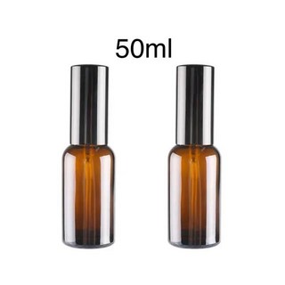 15ml／20ml／30ml／50ml 咖啡色玻璃噴瓶 避光分裝瓶 精油噴霧瓶 酒精噴瓶, 1個, 50ml