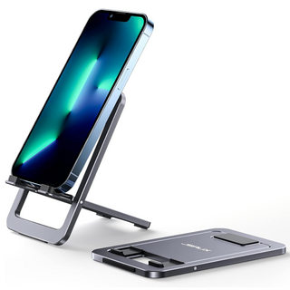 JSAUX 탁상용 접이식 튼튼한 스마트폰 휴대폰 태블릿 거치대, 1개, 그레이