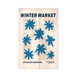 꽃 현관 커튼 노렌 일본 주방 짧은 카페 홈 장식 걸이식 하프 드레이프 린넨 도어