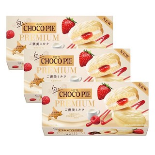 일본롯데 하얀 초코파이 프리미엄 은혜로운 밀크, 3개