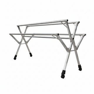 好的家居 X型不鏽鋼曬衣架 送防風勾 襪夾, 五桿曬衣架, 1個