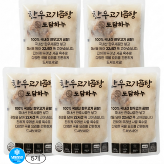 100%무첨가 한우사골곰탕600g(고기포함), 5개, 600g, 5개