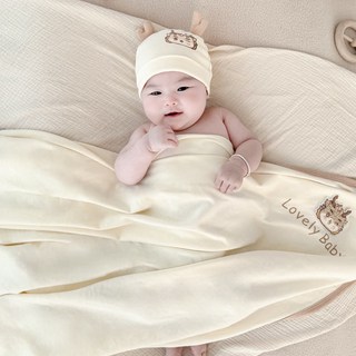 嬰兒包巾a類純棉新生兒包單初生寶寶襁褓巾蓋毯產房包裹巾包被, 豆豆龍包巾