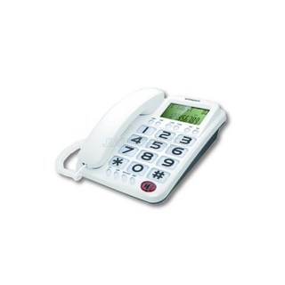 旺德 WONDER 大鈴聲 / 超大字幕電話機 WT-06 適合長輩專用, 白