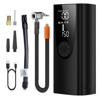 미오닉 8000mAh 대용량 무선 타이어 공기압 주입기, 1개