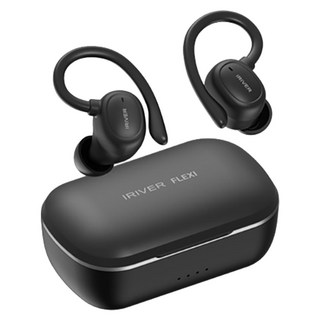 아이리버 FLEXI 귀걸이형 무선 이어폰 ITW-G9 초경량 귀걸이타입 스포츠 블루투스 이어폰 오토페어링 한글 음성인식 지원 C타입 충전포트 터치컨트롤, 블랙