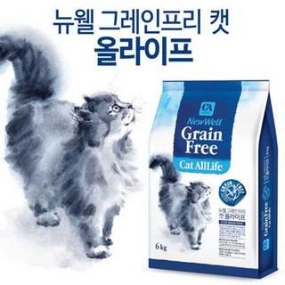올라이프 길고양이 고양이 길냥이 다이어트 설사 노묘 변비 비만 신장 당뇨 밥 먹이 사료 6kg, 1개