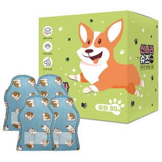 와우 강아지신발 숨쉬는 신나라슈즈 80매, 캐릭터팩, 1개