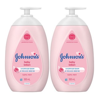 존슨즈 베이비 로션 핑크, 500ml, 2개