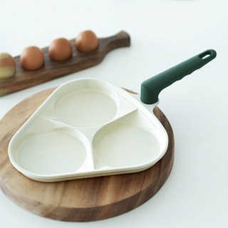 까사밀라 버디그리스 IH 3구 에그팬 세라믹 브런치팬 인덕션가능, 단품, 1개