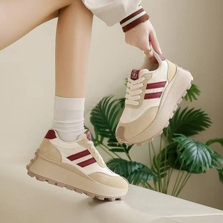 好康批起來 韓國女鞋 厚底德訓鞋 現貨紅色38號