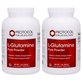 Protocol For Life Balance L-麩醯胺酸素食補充粉, 2罐, 454g
