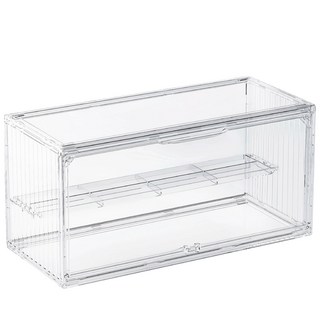 長方形 公仔展示盒 集裝箱/貨櫃造型 壓克力材質 公仔/盲盒收納盒, 透明, 1個