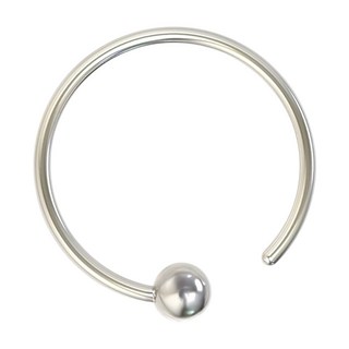 50% SALE:: [925純銀．耳環] 小圈圓球 耳骨環 一對販售 純銀 韓國款【CHF038】