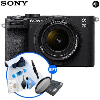 [포토리뷰이벤트] 소니 A7C2 + FE 28-60mm KIT + 입문용 6종 패키지 (슬림 MCUV 필터 렌즈 클리닝펜) / ILCE-7CM2L / A7CII KIT, 블랙