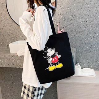 FONOW 여성 에코백 숄더백 여행용 숄더백 남성 빈티지 캔버스백 대용량 에코백 흑백 투종