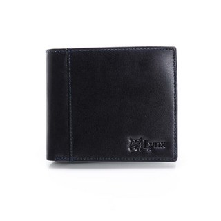 Lynx 美國山貓 進口牛皮 雙鈔票短夾 男士 皮夾