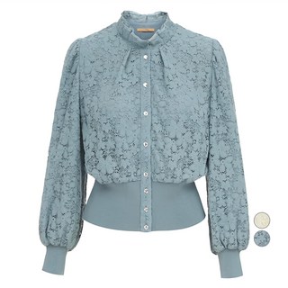 미니멈 여성용 레이스 벌룬 블라우스