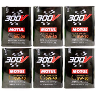 【油頭先生】MOTUL 300V ESTER CORE 全合成酯類機油，引擎保護、提升性能, 5w40, 1個, 2L