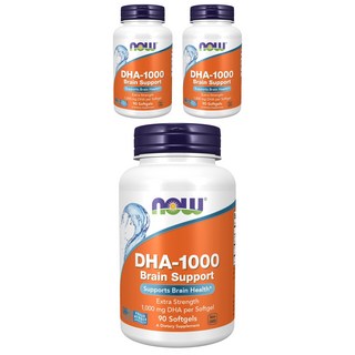 NOW Foods DHA-1000軟膠囊, 90顆, 3罐