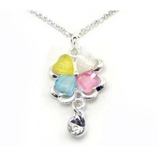 四色壓克力幸運草項鍊