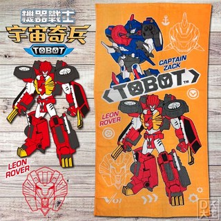 TOBOT 機器戰士宇宙奇兵 純棉大浴巾 韓國正版授權 吸水速乾 兒童浴巾, 橘色, 1個