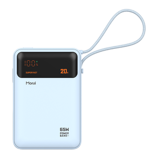 모루이 65W 20000mAh PD PPS MT-65 대용량 초고속충전 보조배터리, 블루