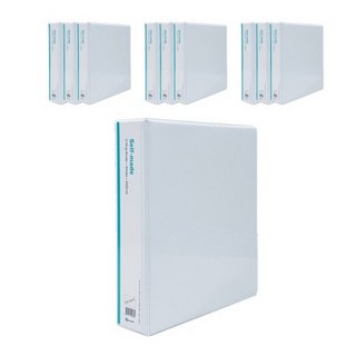 영오 투명 3공 D링 바인더 5cm, 화이트, 30개