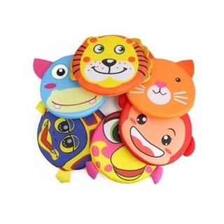 布飛盤 軟飛盤 可愛動物 飛濺飛盤 兒童安全飛盤 沙灘 戶外玩具 6031 親子遊戲, 1個, 款式隨機, 款式隨機