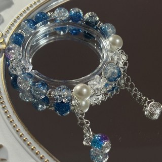 藍天 嗨購【日出時分】印象手鍊小眾原創設計高級復古串珠手串輕奢閨蜜ins