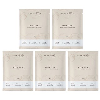 Body Goals 多效乳清蛋白飲 隨手包 英式奶茶口味 隨時補充蛋白質, 31g, 5個