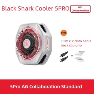오리지널 블랙샤크 마그네틱 쿨러 5 프로 35W 라이브 게이밍 팬 라디에이터 반도체 쿨링 (화웨이 샤오미용), 01 CHINA, 03 AG White Version