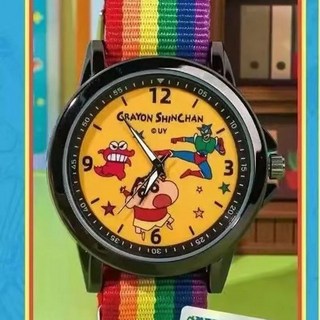 麥和正品 SANFU三幅蠟筆小新手錶盲盒驚喜盒隱藏款可愛兒童腕錶蠟筆小新聯名六一驚喜禮盒手錶盲盒系列金屬材質學生生日禮物