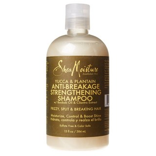 Shea Moisture 유카 & 플랜테인 안티-브레이크에이지 스트랭스닝 샴푸, 384ml, 1개