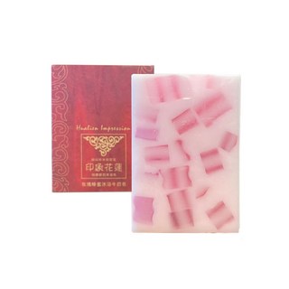 印象花蓮 玫瑰蜂蜜沐浴牛奶皂 中性肌膚 100G, 詳見包裝, 詳見包裝