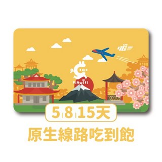 pigwifi 日本 Softbank 原生網路 SIM卡, 詳見包裝, 詳見包裝, 8天 吃到飽