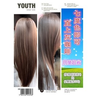 髮品聯盟 玩色染膏 灰咖啡染膏 霧鐵灰染膏 120ML, 1個, 自然黑20